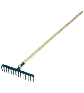 Hrábě ocelové 12-ti hroté s násadou 160 cm